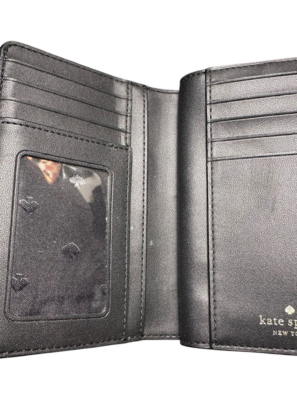kate spade Quilted Wallet, Snap Closure, Gold accents - Picture 2 of 4